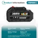 thumbnail image 5 of Batería recargable de iones de litio Yofidra de 7500 mAh a 22 500 mAh, herramienta eléctrica de alta capacidad, batería de repuesto para taladro, llave, herramienta sopladora, 5 of 5