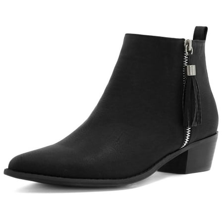 booties with tassel zipper