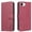 Red, variant on Case For IPhone 17 Pro Max【RFID Blocking】with Multi-Card Holder Bills Slot, Calfskin-Texture Vegan Leather Magnetic Wallet Case,Black,For iPhone 17 Pro Max