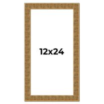 12x24 Frame Black and Gold Distressed Solid Wood Sonoma Picture Frame | 1.625 Inch Moulding Width |