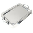 thumbnail image 1 of Bandeja Para Servir Alimentos De Acero Inoxidable, Bandeja Rectangular Decorativa Con Espejo Con Asa, Bandeja Portátil Para Servir, Apta Para, 1 of 7