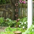 thumbnail image 4 of Wentin Other Clearance! Rain Chain Rotating Rain Chain Rotating Wind Chime Metal Rain Chain Garden Crafts, 4 of 9