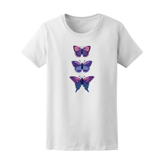 Decorative Butterfly Silhouette T-Shirt Women -Image by Shutterstock, Female x-Large