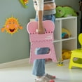 thumbnail image 5 of Basicwise Foldable Step Stool with Heart Shaped Backrest, Plastic Pink, 5 of 9