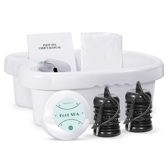 veicomtech Máquina de desintoxicación de baño de pies iónico, limpieza de baño de pies de desintoxicación de iones, spa de desintoxicación de pies para uso doméstico salón de belleza SPA Club (2 matri