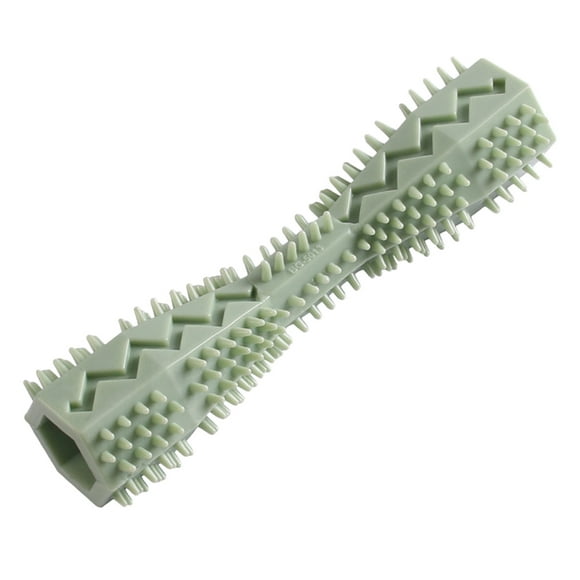 Jouet à Mâcher Durable pour Chien Bâton de Soin Caoutchouc Doux Nettoyage des Dents Massage et Dentifrice Fourniture pour Animaux