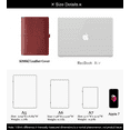 thumbnail image 3 of KISSKI·H Olvido Refillable Leather Journals for Women, A5 Travelers Diary Notebook with A5 Notepad, 6 Ring Binder Planner Notebook Organizer, Perfect for Business Gift/Personal Diary, Red, 3 of 7
