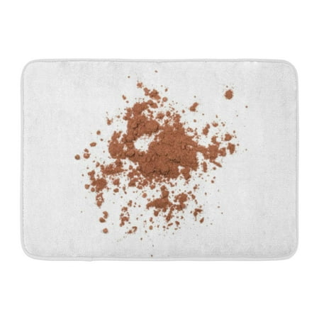 GODPOK Cinnamon Brown Chocolate Pile of Cocoa Powder White Top Dark Rug Doormat Bath Mat 23.6x15.7