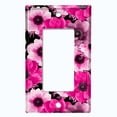 thumbnail image 2 of Metal Light Switch Plate Outlet Cover (Flower Pink White - Single Rocker), 2 of 2