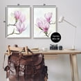 thumbnail image 3 of Stupell Pink Magnolia Flower Blossoms Botanical & Floral Painting Gray Framed Art Print Wall Art, Set of 2, 3 of 8