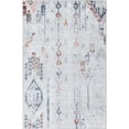 thumbnail image 2 of Unique Loom Kamala Washable Collection Area Rug - Lotus (6' 1" x 9' Rectangle Ivory Gray/Rust Red), 2 of 9