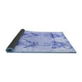 thumbnail image 2 of Ahgly Company Indoor Square Abstract Blue Modern Area Rugs, 7' Square, 2 of 4