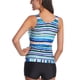 thumbnail image 5 of Traje De Baño De Mujer, Traje De Baño Con Estampado De Rayas De Cuello Redondo Slim Fit Para Fiesta En La Playa, 5 of 7