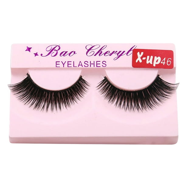 Pestañas naturales, pestañas postizas, pestañas cortas, pestañas postizas de visón tenues, multicapa, densas, horquilla, delgadas, gruesas, ojos grandes, para discoteca, baile, pestañas postizas, par