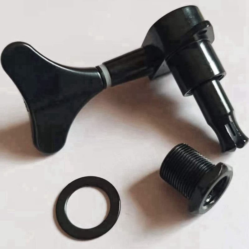 4+4 Sealed Guitar Tuning Pegs Keys 4R4L Machine Tuners for and , Black