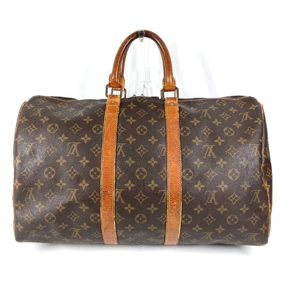 Pre-Owned LOUIS VUITTON M41428 Monogram Keepall 45 (Old Model) Bag, Travel Handbag, Boston...