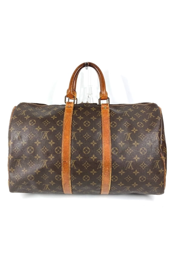 Pre-Owned LOUIS VUITTON M41428 Monogram Keepall 45 (Old Model) Bag, Travel Handbag, Boston...