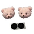 thumbnail image 1 of Almencla 1 Pair Helmet Decorations Adorable Fun Attachment for Skiing Bike Motorcycle Pink, 1 of 8