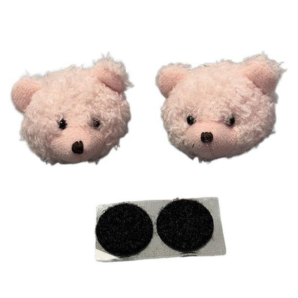 2 adornos decorativos para casco, extraíbles, adorables, fáciles de instalar, divertidos. Rosa