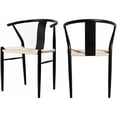 thumbnail image 1 of Meridian Furniture Beck Beige Hand Woven Rope Dining Chair, 1 of 7