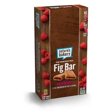 Island Bakery - Nature's Bakery Whole Wheat Fig Bar, Raspberry, 2oz (Pack of 12)