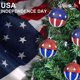 thumbnail image 5 of Decoraciones del 4 de julio Decoraciones del Día de la Independencia Bola colgante Bandera con lentejuelas de estrellas Bola pintada Decoraciones del Día de la Independencia al aire libre, 5 of 5