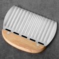 thumbnail image 4 of Potato Slicing Knife, Wavy Blade Knife, Wave French Fries Slicer, Wavy Blade Potato Stainless Steel Cutter French Fries Kitchen Tools for Vegetable, Fruit and Waffle, 4 of 5
