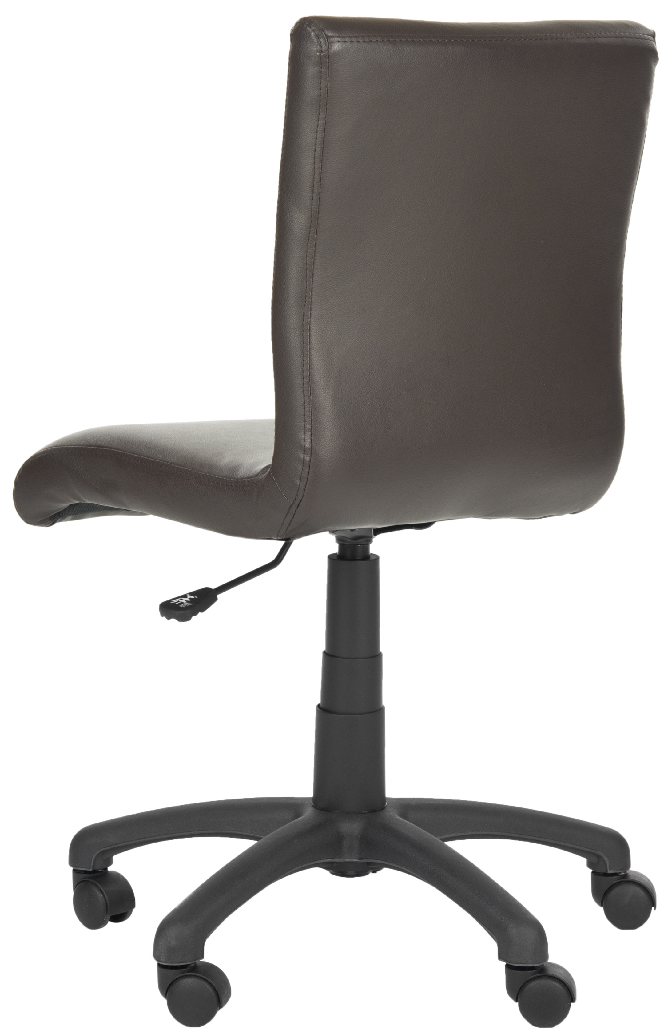 Safavieh Hal PVC Modern Rectangle Office Desk Chair, Brown
