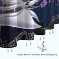 thumbnail image 6 of Waterproof Halloween Nightmare Before Shower Curtain 72x84 Inch Polyester Unique Shower Curtain for Bathroom Hotel Home Bathtub Accessories Decor with 12 Plastic Hooks, 6 of 6