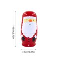 thumbnail image 3 of Dongrere Nesting Dolls Toy for Christmas Gift Idea- Hand-Painted Wooden Santa Claus Crafts for Holiday Decorating and Gift Giving, 3 of 6