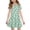 Light Green, variant on yuCgh Easter Dress for Girls, Floral Print Short Sleeve Summer Dress with Pocket, Casual Party Dress for Easter Day & Spring Season,Blue 110
