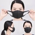 thumbnail image 4 of 3 Pack Air Purifying Face Mask Mouth Muffle Washable Anti Dust Fog Respirator, 4 of 11