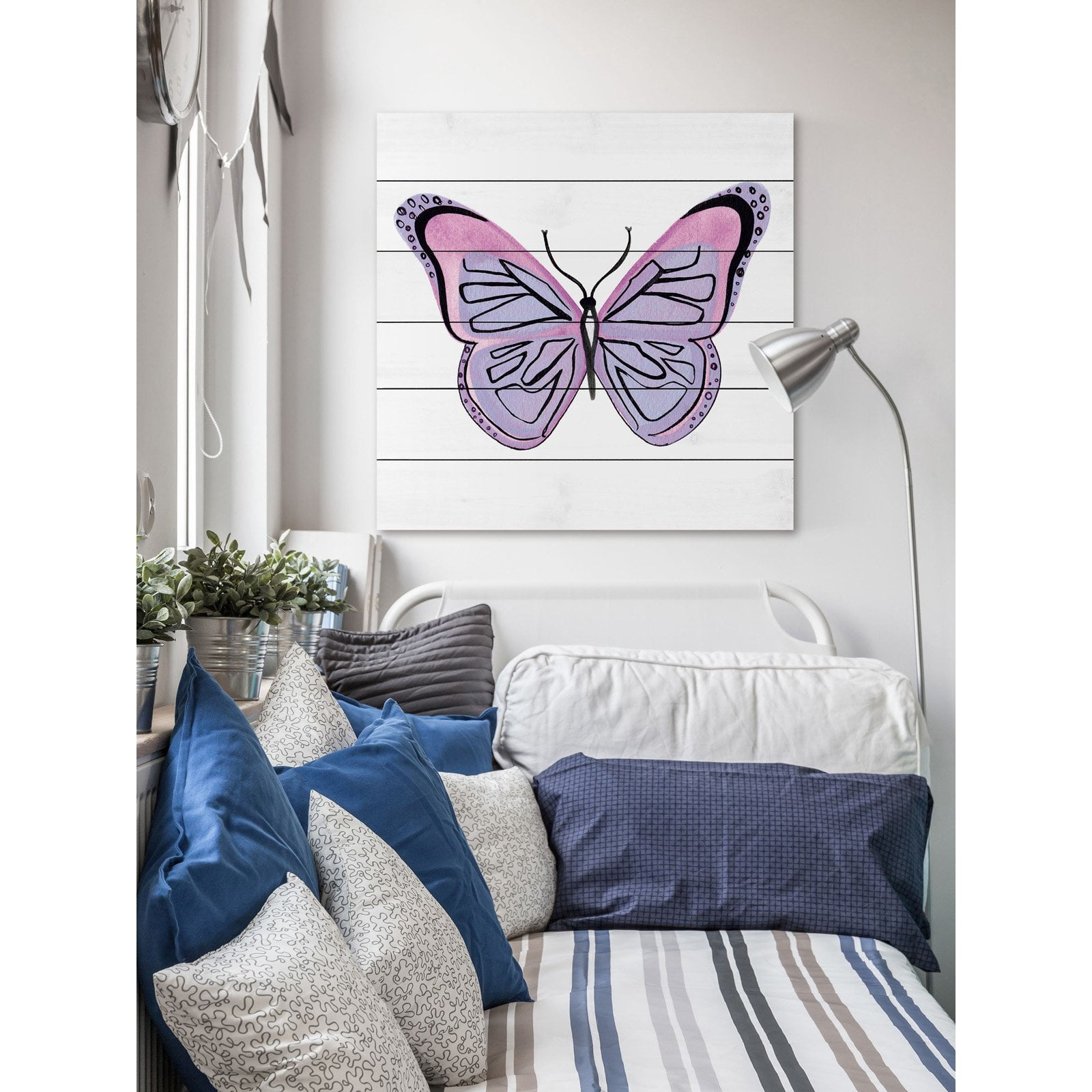 Marmont Hill Lavender Butterfly Painting Print
