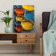 thumbnail image 5 of Yellow Blue Abstract Oil Water Macro Canvas Art, Modern Artwork for Home Office Wall Decor, 5 of 8