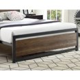 thumbnail image 3 of Steel Wooden Panel Frame Bed - Gray Colour, 3 of 3