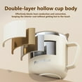 thumbnail image 5 of Arcticwind 14oz Mark Cup,Coffee Mug,304 Stainless Steel,Travel Cup,Mark Cup,Tumbler Cups,Double Wall Insulated Vacuum,with Handle,Lid,Straw,Spoon and Cup Brush,Thermal Cup for Home and Office,Beige, 5 of 13