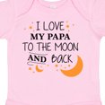 thumbnail image 4 of Inktastic I Love My Papa to the Moon and Back Boys or Girls Baby Bodysuit, 4 of 5