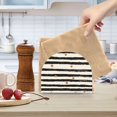 thumbnail image 2 of Yayeee Napkin Holder for Table Kitchen Paper Tissue Organization, Black Stripes, 2 of 8