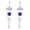 Blue, variant on Stainless Steel Gazing Ball Spiral Tail Wind Spinner Stabilizer, 7.1 x 1.6 Inches Lake Blue Rotating Spiral Wind Chime Hanging Lawn Decoration 2-Pcs