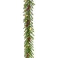 thumbnail image 1 of Guirnalda Navideña Camden Nevado 9 pies Decorada con 50 Luces LED Claras Interior Exterior National Tree Company PECD3-300-9B-S, 1 of 1
