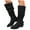 Black, variant on Women's Knee High Boots Wide Calf Low Heel Slouchy Pointed Toe Riding Booties