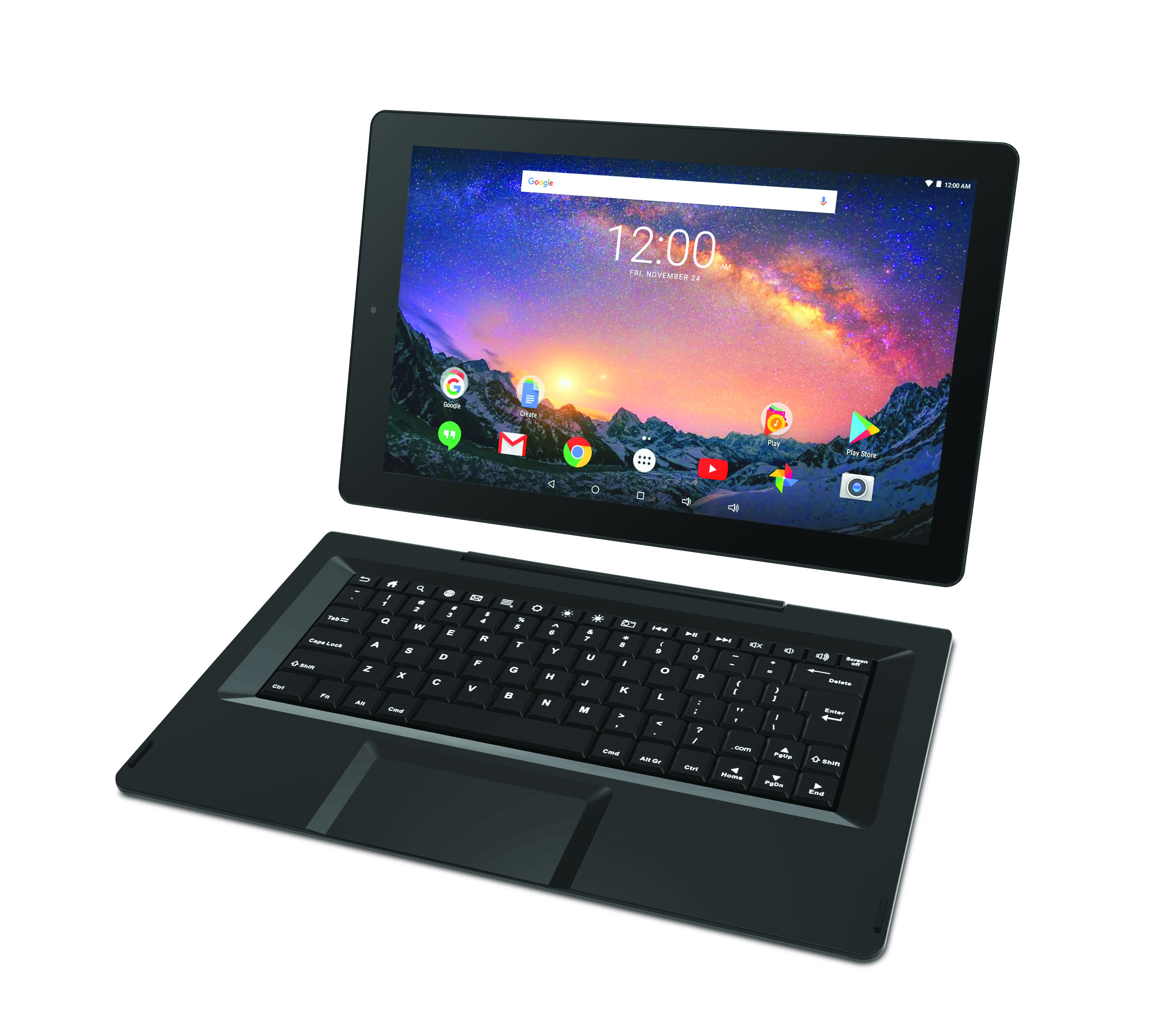 RCA Galileo Pro 11.5" 32GB 2-in-1 Tablet with Keyboard Case Android OS, Charcoal (Google Classroom Ready) - image 3 of 5