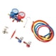 thumbnail image 1 of Medidor De CA Para Automóvil, Kit De Medidor De Colector De CA De Alta Resistencia Y PVC De Aluminio Profesional Con Herramienta De Reparación Para Refrigerantes R134A R22 R12, 1 of 7
