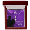 thumbnail image 4 of To My Wife  Because I Love You Alluring Ribbon Necklace Message Card, 4 of 20