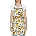 thumbnail image 3 of Easygdp Cute Bee Apron Waterdrop Resistant with 2 Pockets,Oil Resistant Cooking Kitchen Chef Apron for Women Men, 3 of 7