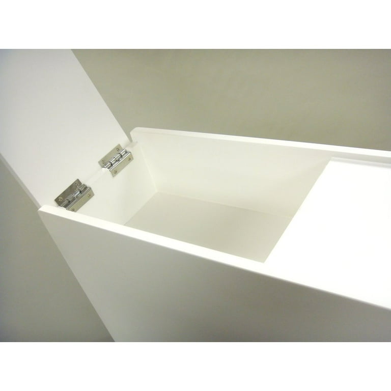 Proman Products Small Bathroom Floor Cabinet in Pure White