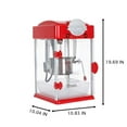 thumbnail image 3 of iCapeson 6oz Tabletop Popcorn Machine with Stainless Steel Kettle, Countertop Popcorn Popper with 2-Switch Control, Whisper Quiet Motor & Measuring Tools, Ideal for Home Theater, Movie Nights, Red, 3 of 6