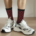thumbnail image 6 of Fuzoiu Sexy Red Lips Kiss Print Athletic Crew Socks for Men & Women,Casual Crew Socks,Above Ankle Crew Socks for Business, Casual, 6 of 6