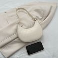 thumbnail image 3 of Rhombic Lattice Underarm Bags Casual Crescent Shoulder Bag para viajes (blanco) Tmvgtek Para Estrenar, 3 of 9