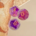 thumbnail image 1 of 3 uds D12 dados astrológicos acrílicos, dados de adivinación de constelaciones para adivinación de adivinación juegos juegos de, 1 of 7